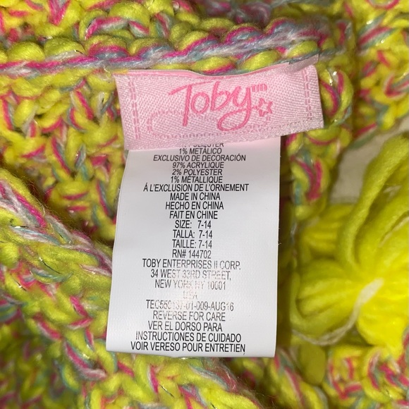 Gifted.  Not for sale Toby Match Set Pom Headband Tassel Infinity Scarf 4-14 - Picture 7 of 13